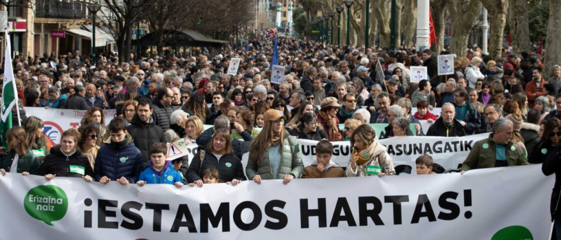 Хиляди излязоха по улиците на Страната на баските в защита на общественото здравеопазване